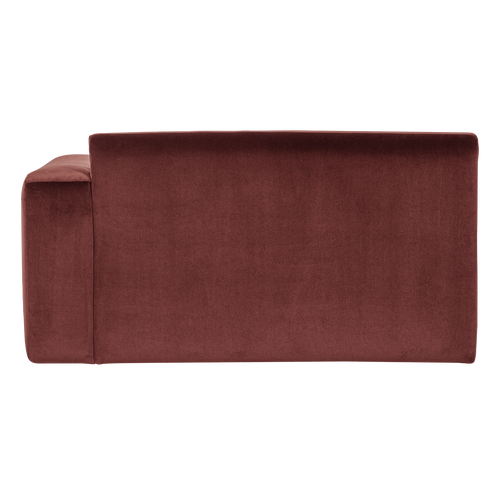 WOOOD 1,5-zits bank arm rechts Mojo Base - Velvet - Kast.bruin - 74x145x97