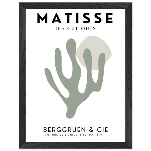 Artfulprints Poster met Lijst Matisse – Bloom cuts   - 30x40 cm - Grijs