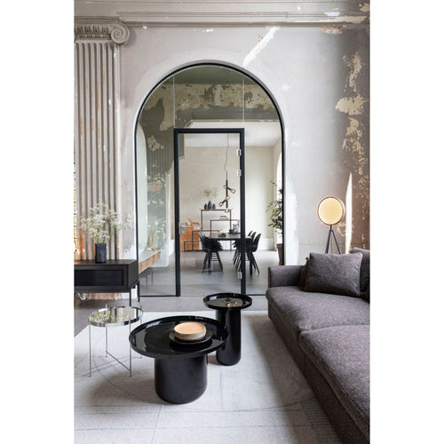 Zuiver Shiny Bomb Bijzettafel Rond 40 cm Metaal Zwart