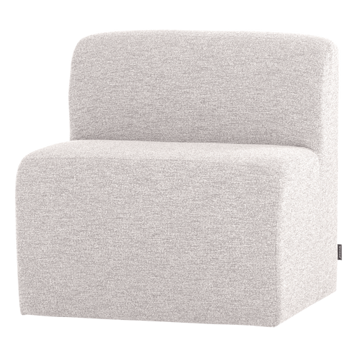 WOOOD eetbank 84 cm rugleuning Mojo Base - Bouclé - Ecru - 83x84x76