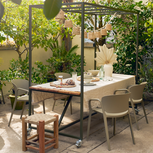 vtwonen eettafel Blue sky - Hout - Dust - 200x220x97 - vtwonen shop