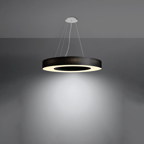 Sollux Lighting Kroonluchter SATURNO SLIM 70 zwart - 70x70x102cm