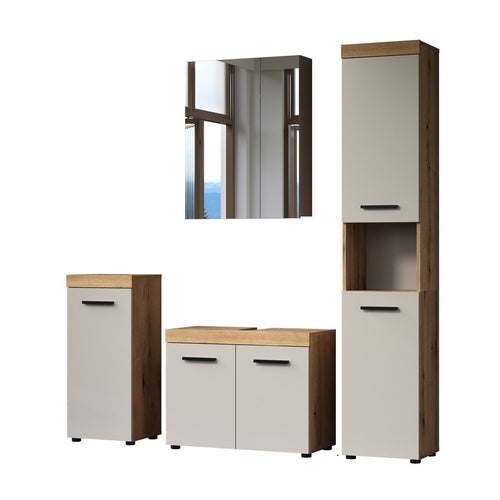 Calicosy - Badkamermeubelset ELLIE - beige 164x34x184 cm