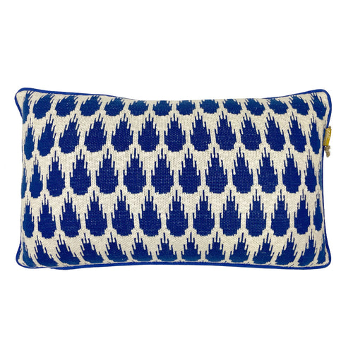 Malagoon kussen Botanic mini - blauw - 35x60cm 100% organisch katoen