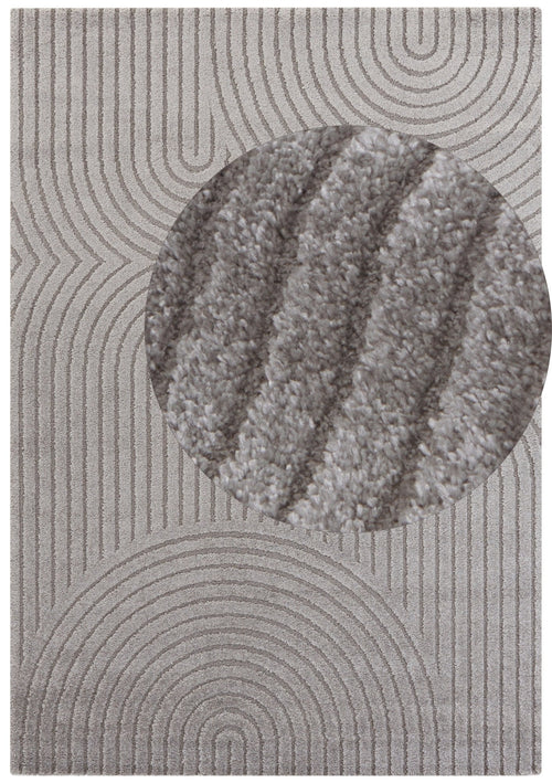 Soft Short-Pile Carpet in High-Low-Optic Panglao 120x170 cm - vtwonen shop