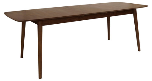 Lisomme Victor uitschuifbare houten eettafel walnoot - 180 tot 219 x 90 cm - vtwonen shop