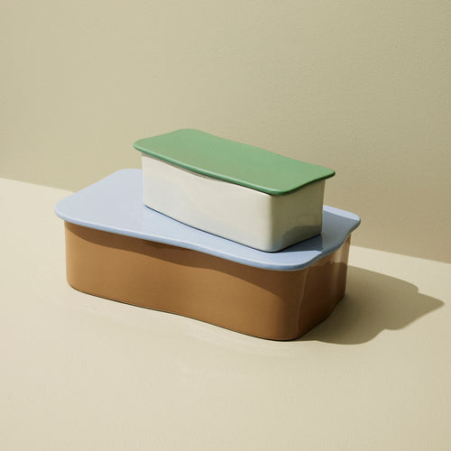 Hübsch bureau-organizer Amare - steenpoeder - 24x11x h7cm