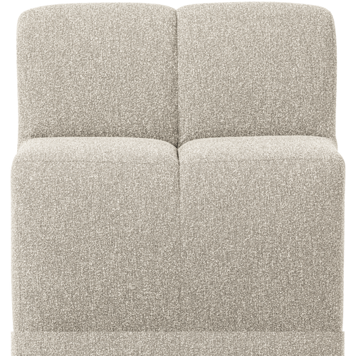 WOOOD eetbankje 84cm met rugleuning Mojo - Bouclé - Beige Melange - vtwonen shop