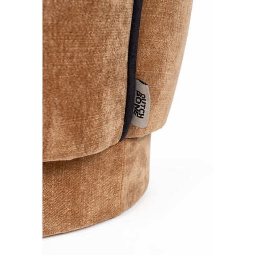Dutchbone Donna Poef Velours Lichtbruin