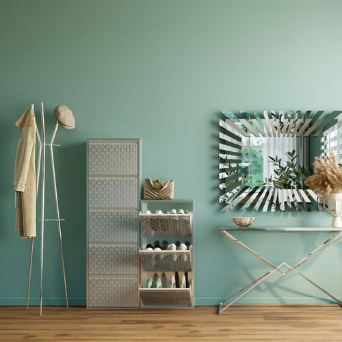 Kare Design Schoenenkast Caruso - alu - 5 laden