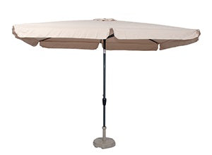 Lesli Living push-up parasol Libra - beige - 200x300cm