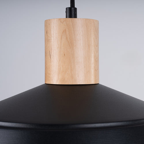 Sollux Lighting Hanglamp FANO zwart - 34x34x120cm