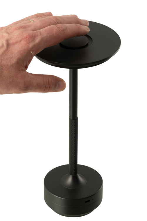J-Line lamp Touch - kunststof - zwart - LED
