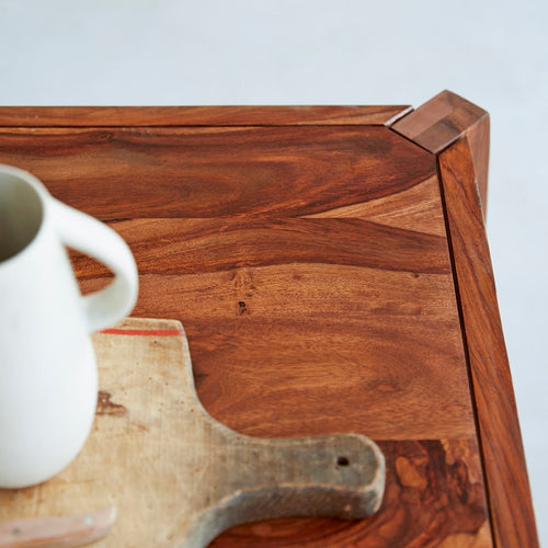 Tikamoon Luna - Tafel van massief palissander voor 6/8 personen. - Bruin