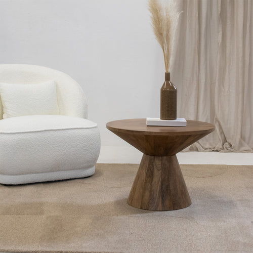 Giga Meubel Salontafel Sep - Rond - Mangohout - 60cm - vtwonen shop