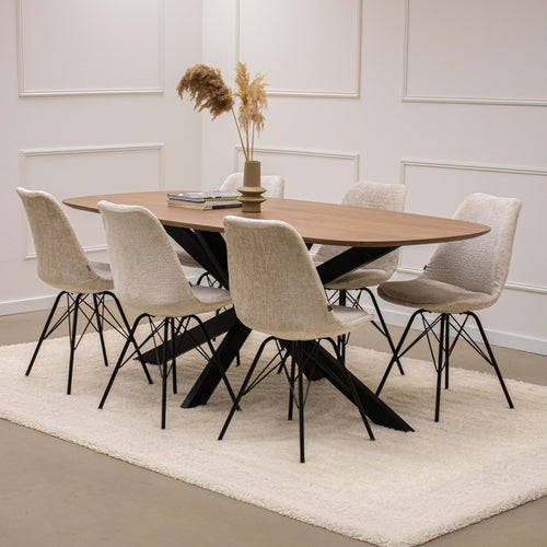 Kick eetkamerstoel Bren - Zwart - vtwonen shop