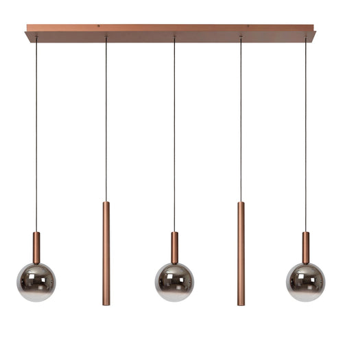 Lucide hanglamp JASMINE - Geïntegreerde LED - Koper