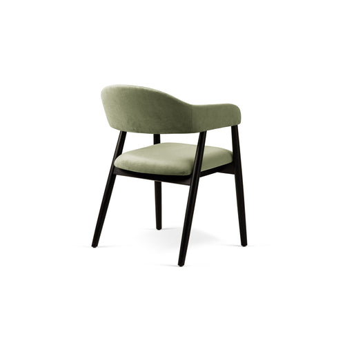 Set van 2 fluwelen stoelen Adra flueel groente - 59x56x77cm
