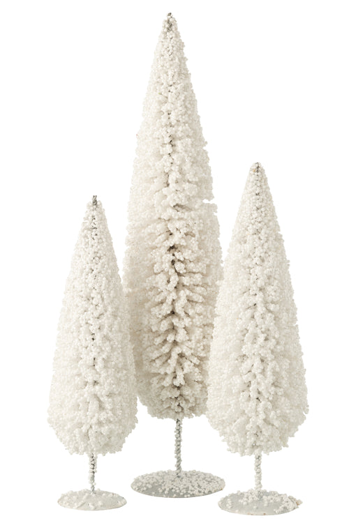 J-Line decoratie Kerstboom - kunststof - wit - large - vtwonen shop