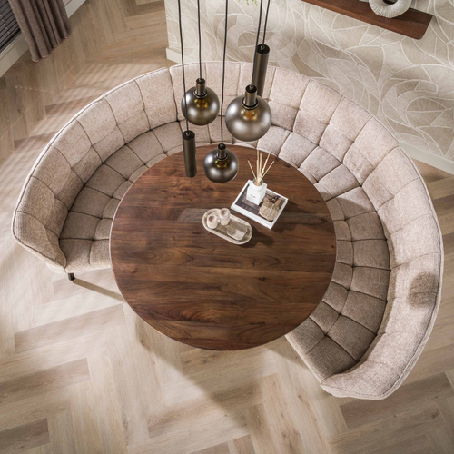 Hoyz Collection - eetkamerbank Rova - Beige - 190x245x81 cm