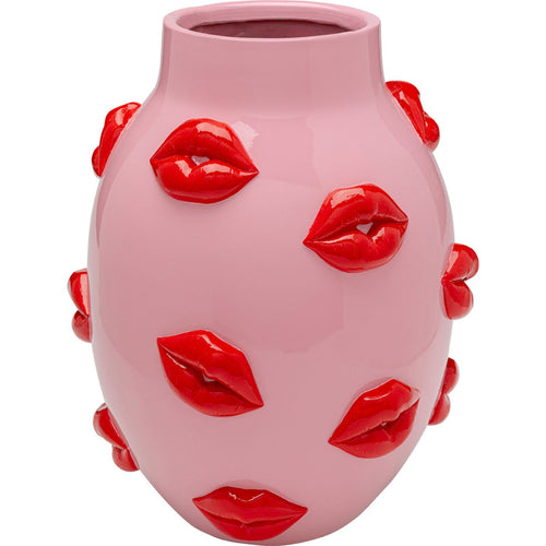 Kare Design Vaas roze monden rood 31cm
