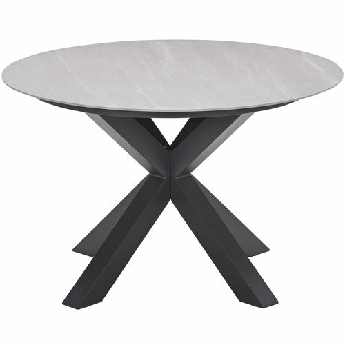 Garden Impressions tuintafel Duuk Napoli sand - Ø120 cm