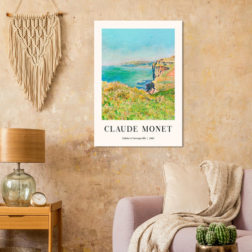 Artfulprints  Claude Monet - Falaise à Varengeville   poster 70x100 cm