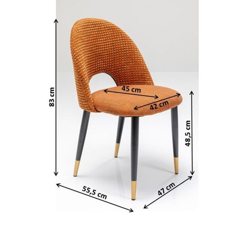 Kare Design Stoel Hudson oranje - vtwonen shop