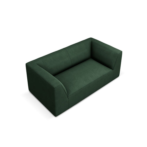 Cosmopolitan Design - Bank Siena 2-zits, structurele stof groente - 92x174x69cm