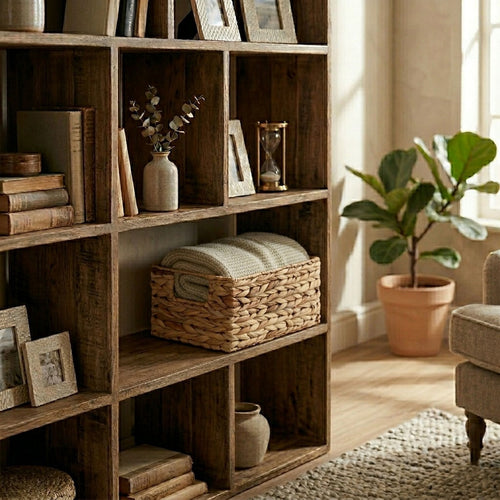 Calicosy - Opbergmand Woonkamer - Beige - 19x28x13 cm