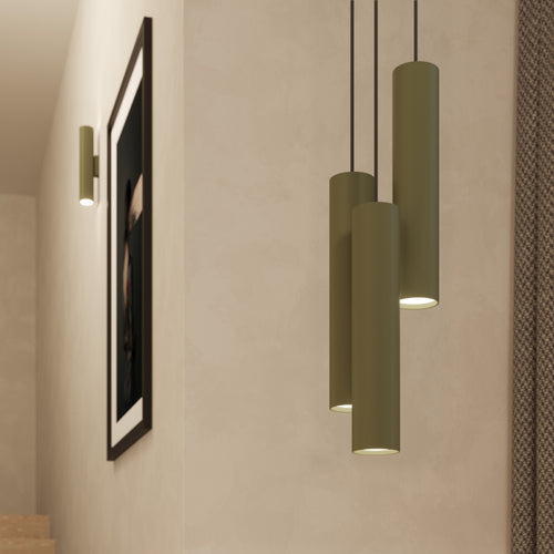 Sollux Lighting Wandlamp LAGOS 2 olijfgroen - 6x8x30cm