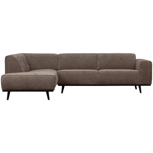 BePureHome hoekbank links Statement - Rib - Taupe - 77x274x210 - vtwonen shop