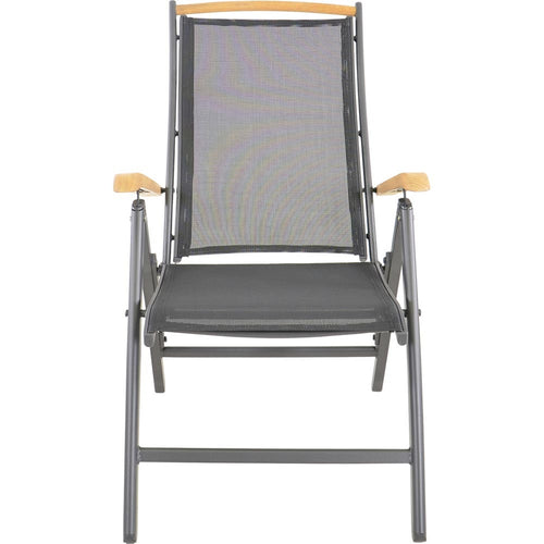 Lesli Living bistrostoel Monza - zwart - 61x75x110cm - set van 2