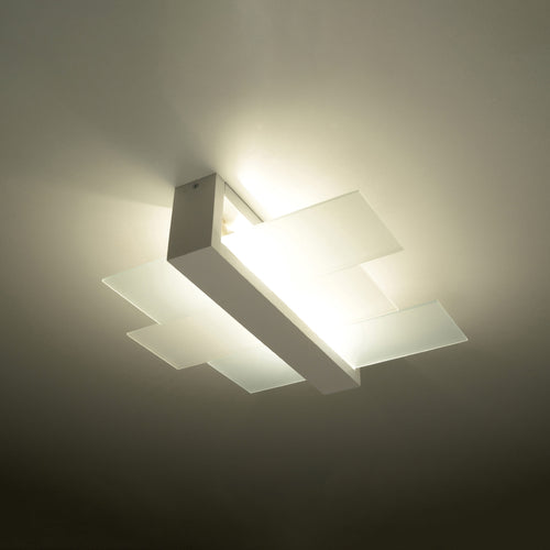 Sollux Lighting Plafondlamp FENIKS 2 wit - 43x43x12cm