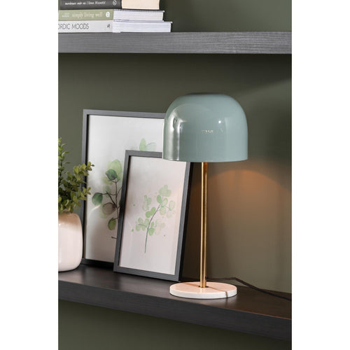 Leitmotiv tafellamp Manta - blauw - Ø20cm