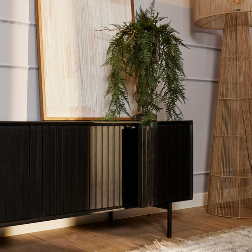 Starfurn  tv meubel Madison - zwart - 45x165x55cm