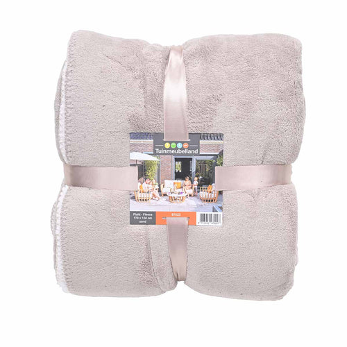 Tuinmeubelland Fleece deken zand - 170x130 cm - vtwonen shop