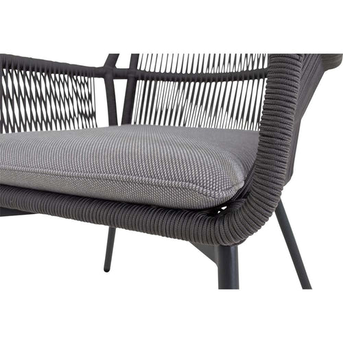 Lesli Living bistrostoel Silas - grijs - 64x69x92cm - set van 4