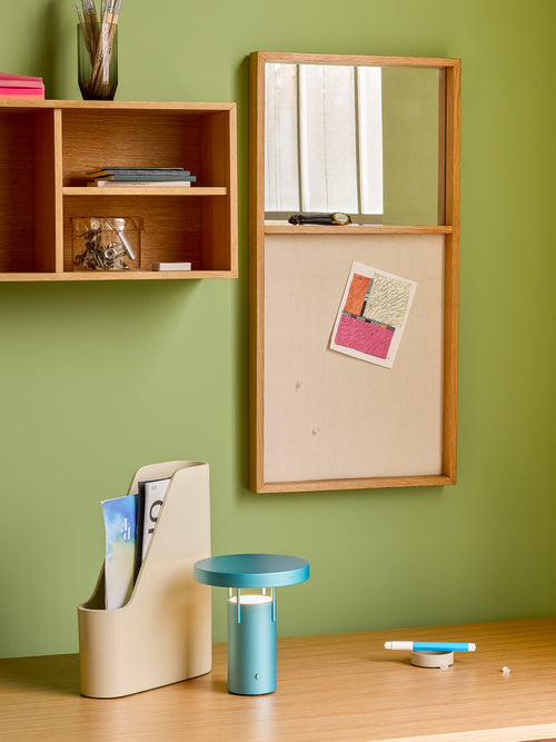 Hübsch draagbare lamp BringMe - ijzer/polycarbonaat - ø18xh20cm, led