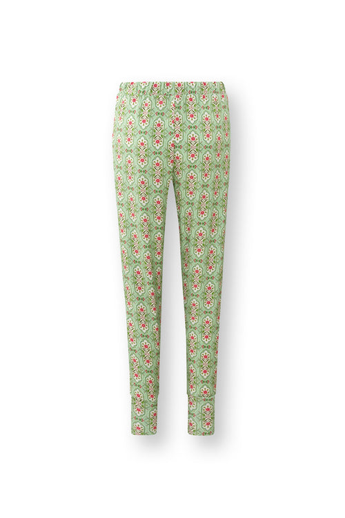 Pip Studio - Bobien Pyjama Broek Dames - Jabali - Lichtgroen - XL - vtwonen shop