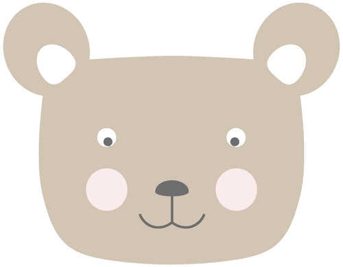 ESTAhome muursticker dierenkoppen beige - 70 x 55 cm - 158972 - vtwonen shop