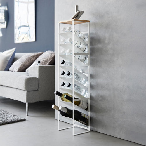 Yamazaki Wijnrek / Flessenrek - 16 flessen - Tower - Wit - vtwonen shop