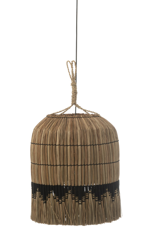 J-Line hanglamp Motief - gras - naturel/zwart - vtwonen shop