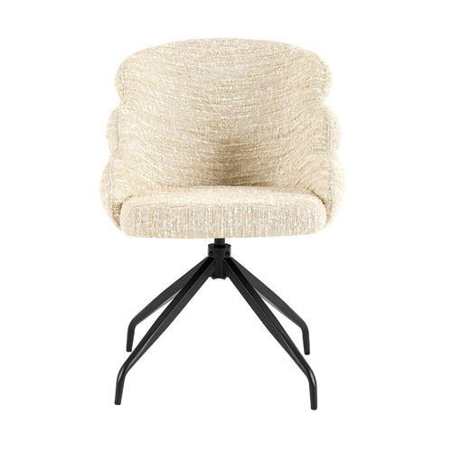 Giga Meubel Eetkamerstoel Claes - Beige - Draaibaar - Set van 2 - vtwonen shop