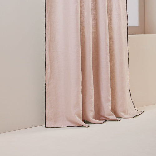 Madura Gordijn Carlina poederroze en zwarte hommel 150x280 cm
