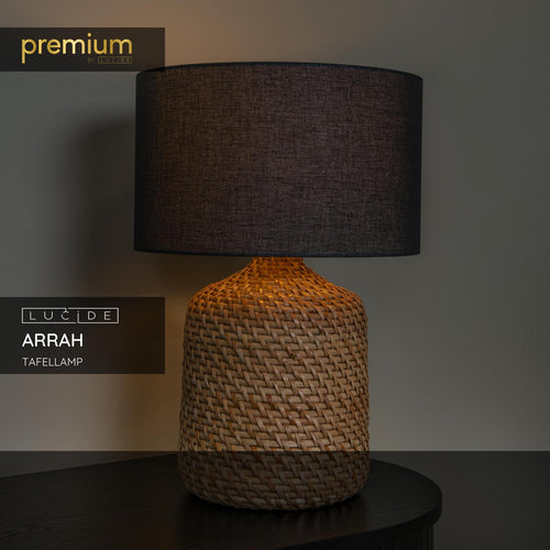 Lucide tafellamp ARRAH - 1xE27 - Naturel - vtwonen shop