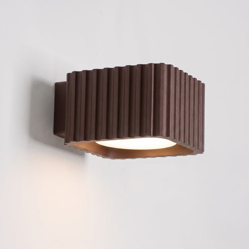 Sollux Lighting Wandlamp RIFF bruin Gx53 - 10x12x6cm