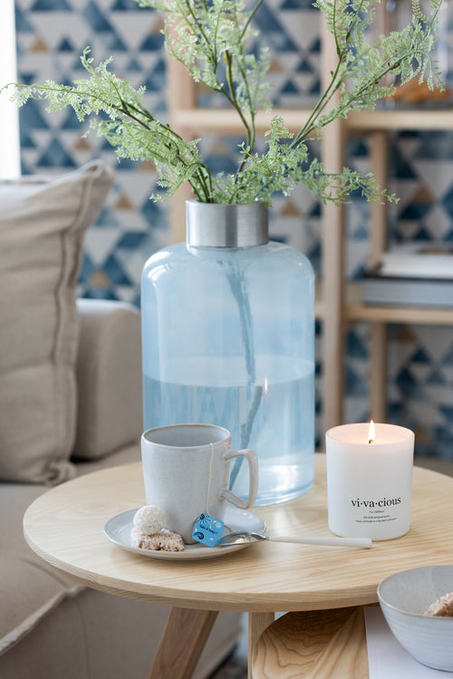 J-Line decoratie tak Varen Fijn - kunststof - groen - 24 stuks