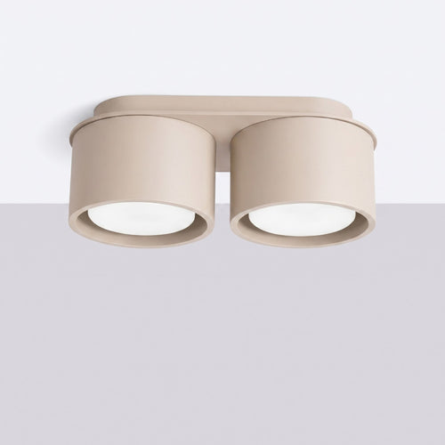 Sollux Lighting Plafondlamp MODO 2 taupe Gx53 - 21x10x8cm