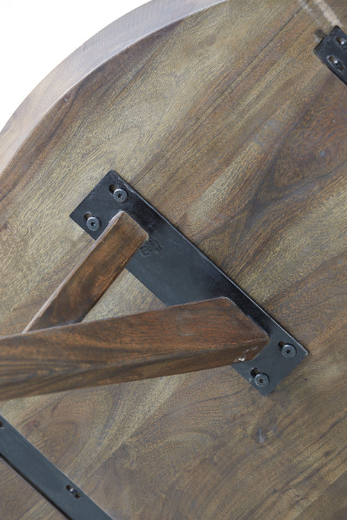 Light & Living eettafel QUENZA - Ø140x76cm - bruin